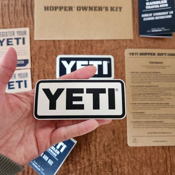 Yeti Hopper paper manual instructions two stickers - Picture 2 of 4